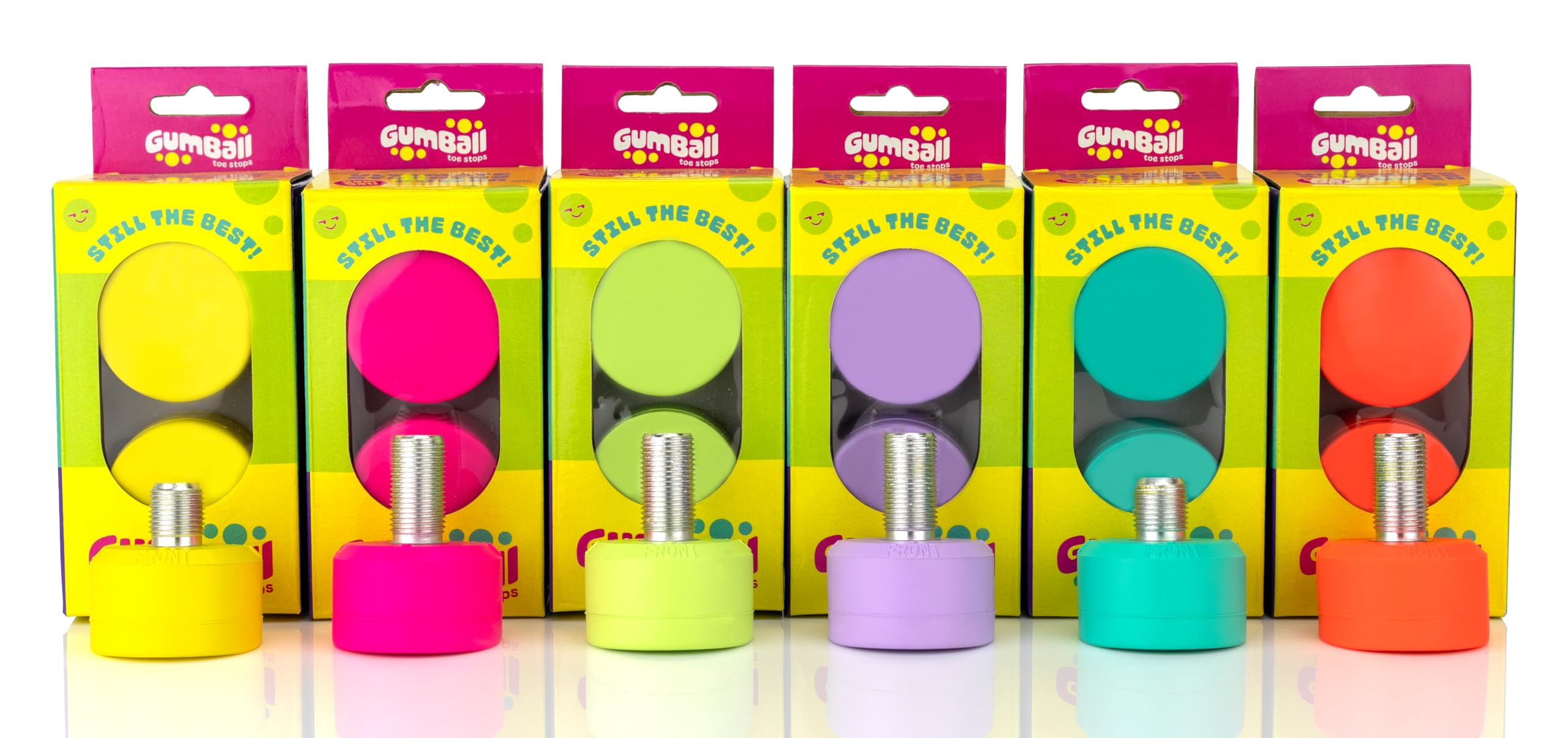 Antik Gumball Toe Stops - Rubber Roller Skate Toe Stoppers - Long (30mm) and Short (18mm) - Image 4