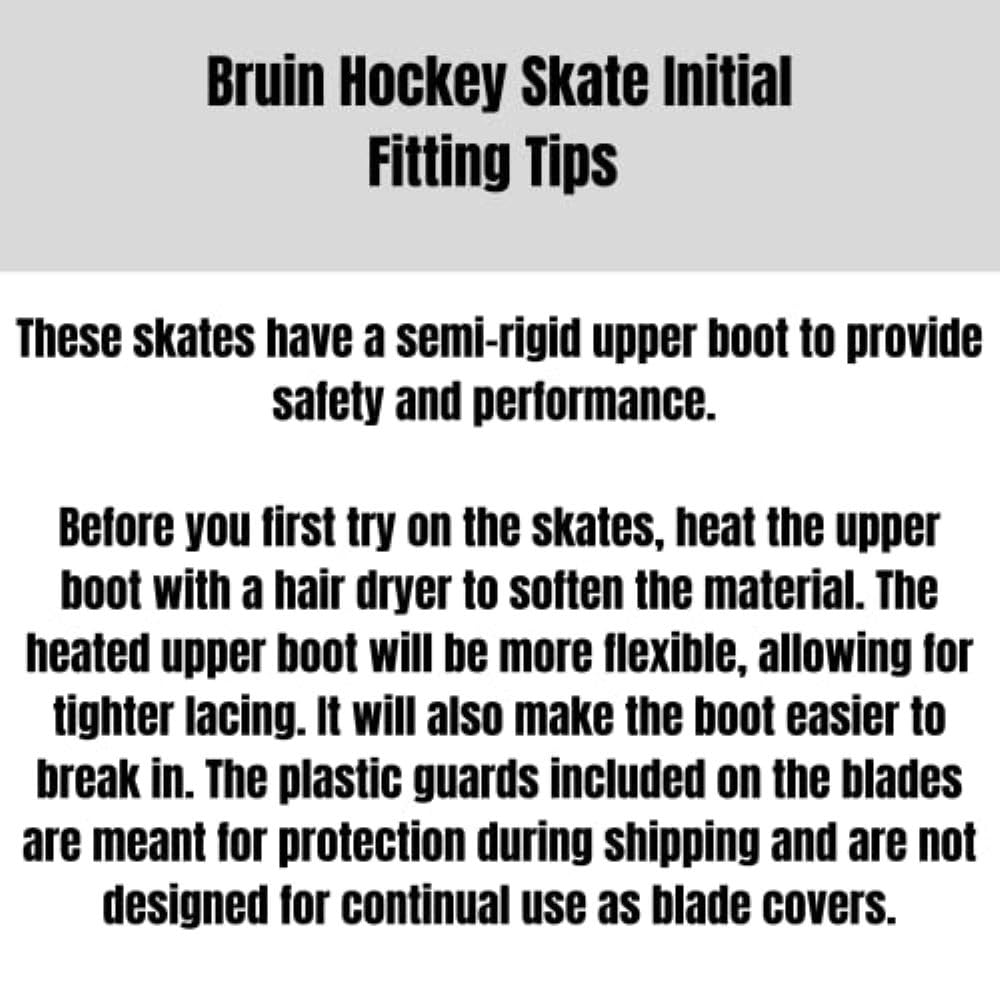 Riedell Bruin Ice Skates - Durable, Comfortable Ice Hockey Skates for Men and Women with Rugged Foam-Padded Uppers and Stainless Steel Blades - Image 5