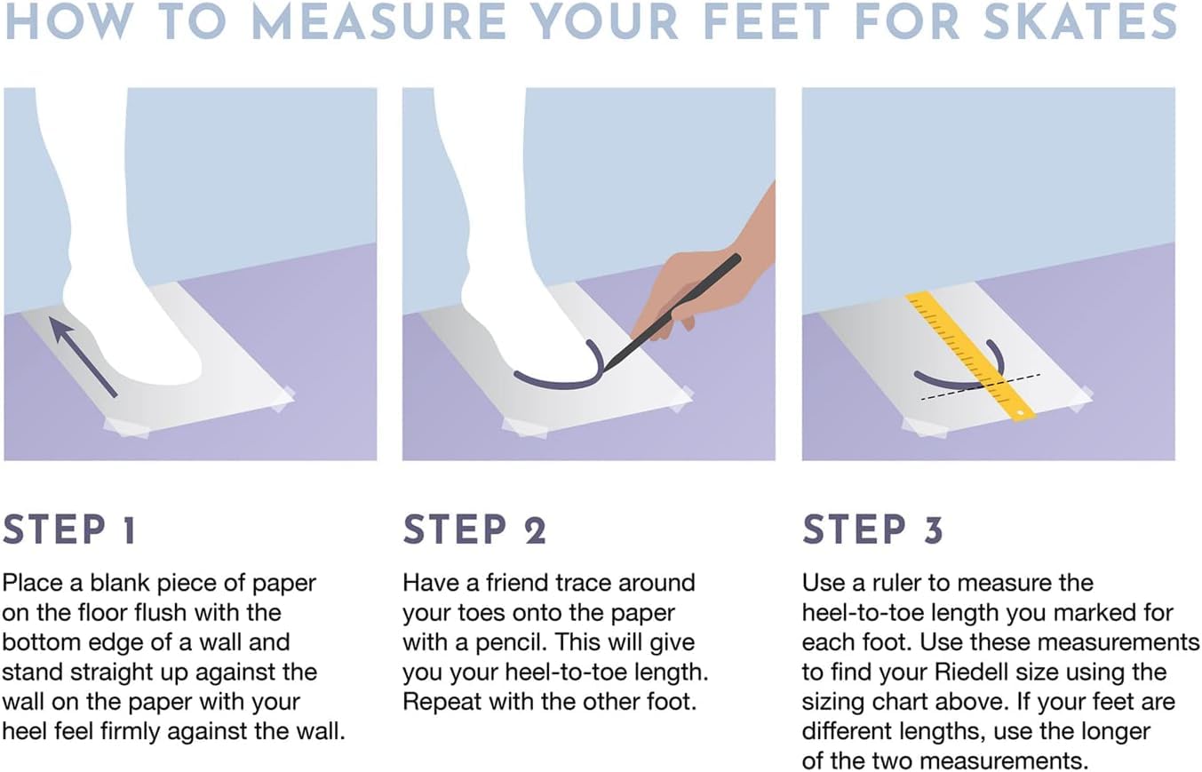 Riedell Sparkle Junior Kids Ice Skates for Girls and Boys - Beautiful, Supportive Uppers with Glitter Accents, PVC Soles, and Stainless Steel Blades - Image 7