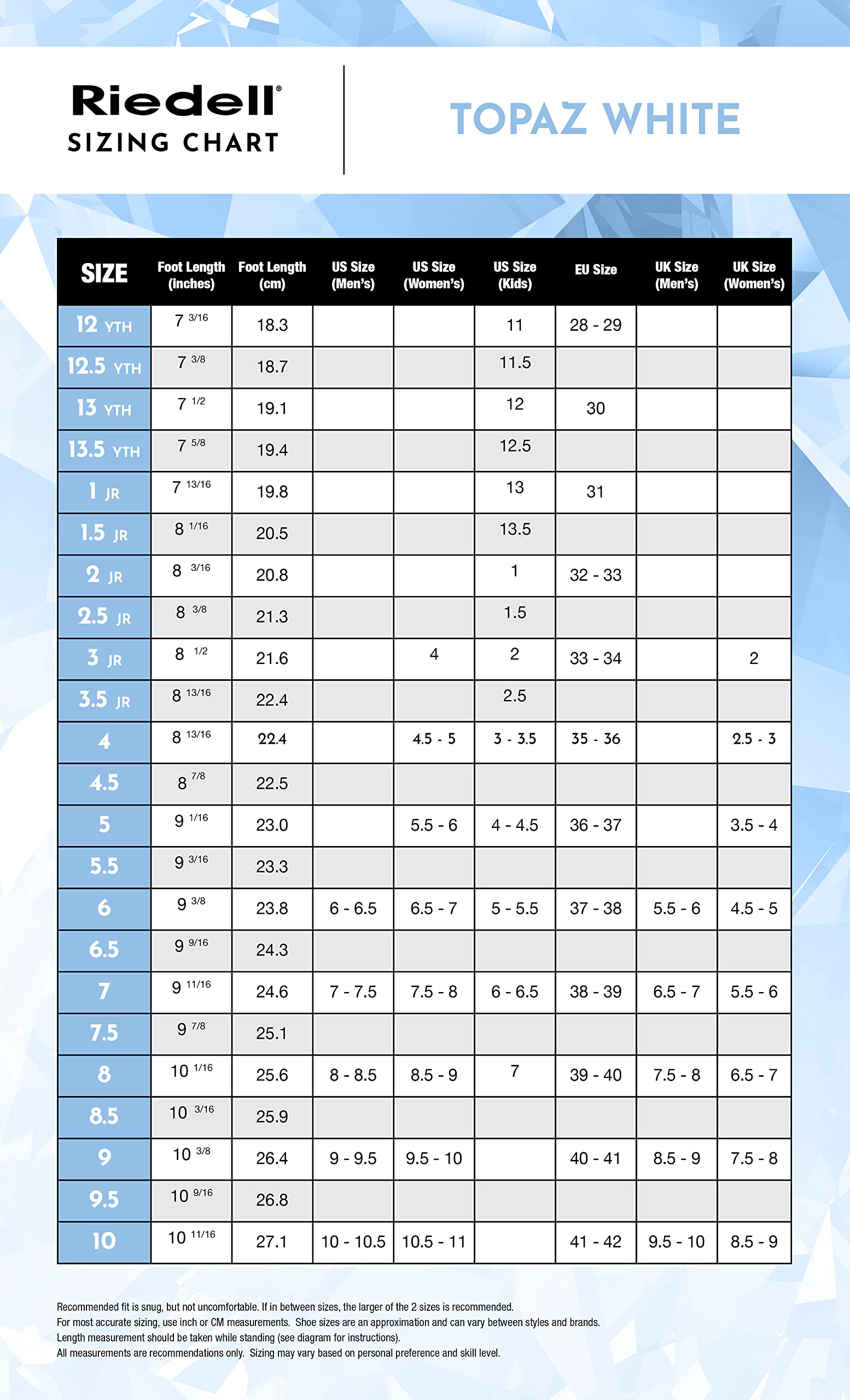 Riedell Topaz Adult Ice Skates for Women and Men - Supportive, Comfortable, Moisture-Wicking Adult Ice Skates with Stainless Steel Eclipse Capri Blade - Image 8